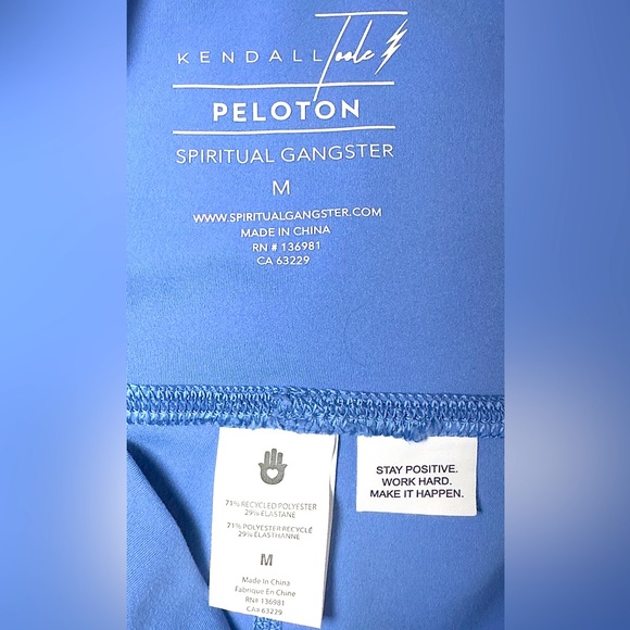 Peloton Kendal Toolle Spiritual Gangster EUC Medium Leggings Inseam 25 - Picture 3 of 3